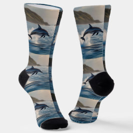 Splashing Leaping Dolphin: Ein Tanz der Freude im  Socken