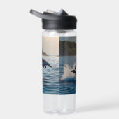 Splashing Leaping Dolphin: Ein Tanz der Freude im  Trinkflasche (Rechts)