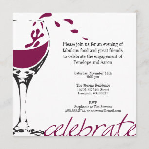 Splashing Merlot-Party Einladung