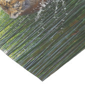Splashing Tiger Cub und Bamboo Grove Kurzer Tischläufer (Ecke)