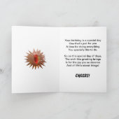 Splashing wine 63rd birthday card karte (Innenseite)