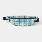 SplashPlaid Brown Fanny Pack Bauchtasche (Vorderseite)