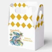 Splashville Water Slide Boy Birthday Party Geschenkschachtel (Geöffnet)