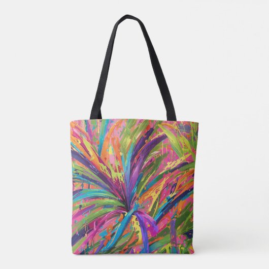Splashy Art Tropical vibe Tasche (Rückseite)