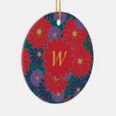 Splashy Fall Bloral Ornament (Rechts)