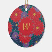 Splashy Fall Bloral Ornament (Links)