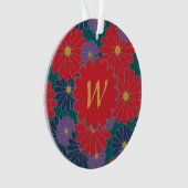 Splashy Fall Floral Acrylic Ornament (Vorderseite)