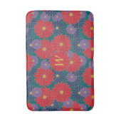 Splashy Fall Floral Bath Mat Badematte (Vorderseite Vertikal)