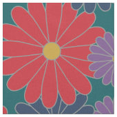 Splashy Fall Floral Fabric Stoff (Nahaufnahme)