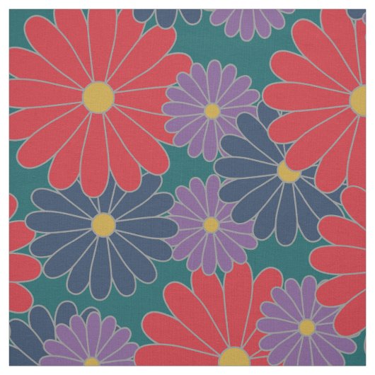Splashy Fall Floral Fabric Stoff (Muster)