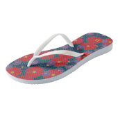Splashy Fall Floral Flip Flops Badesandalen (Schrägansicht)