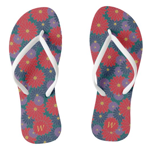 Splashy Fall Floral Flip Flops Badesandalen (Fußbett)