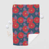 Splashy Fall Floral Golf Handtuch (Insitu)