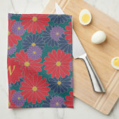 Splashy Fall Floral Kitchtuch Geschirrtuch (Viertel Falte)