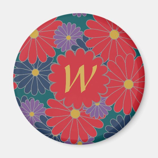 Splashy Fall Floral Magnet (Vorne)