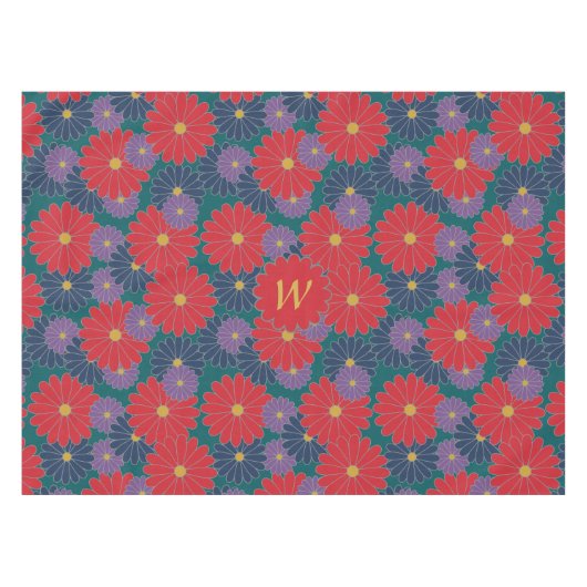 Splashy Fall Floral Tableclout Tischdecke (Vorderseite (Horizontal))