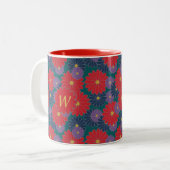 Splashy Fall Floral Tasse (Vorderseite Links)