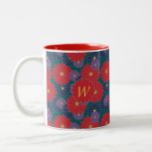 Splashy Fall Floral Tasse (Links)