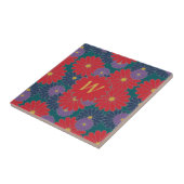 Splashy Fall Floral Tile Fliese (Seite)