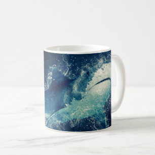 Splashy Haifisch Kaffeetasse