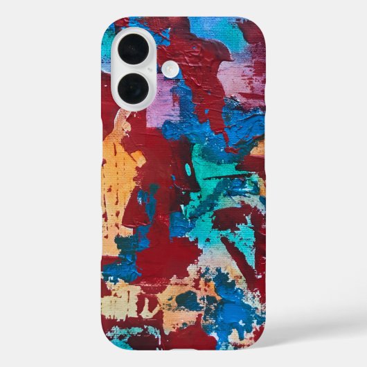 Splashy-Hand Painted Abstract Art Case-Mate iPhone Hülle (Rückseite)