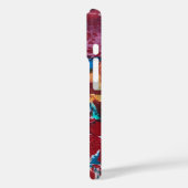 Splashy-Hand Painted Abstract Art Case-Mate iPhone Hülle (Rückseite / Links)