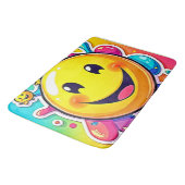 Splashy Happy Emoji Fun Badematte (Schrägansicht)