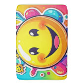 Splashy Happy Emoji Fun Badematte (Vorderseite Vertikal)