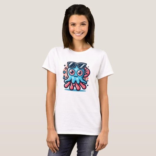 Splashy Octopus T-Shirt (Vorne ganz)