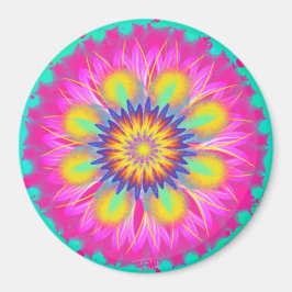 Splashy Pink Lady von Power Blume Magnet