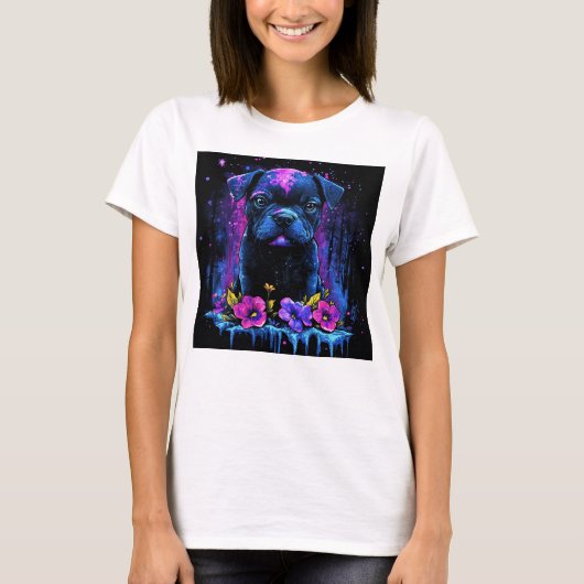 Splashy Pit Bull T-Shirt (Vorderseite)