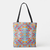 Splashy Red Paint Mit Monogramm Tasche (Rückseite)