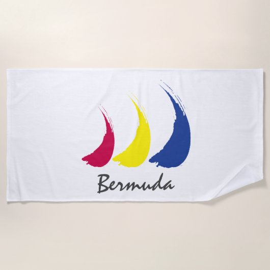 Splashy Sails_Paint-The-Wind_Bermuda Strandtuch (Vorderseite)
