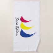Splashy Sails_Paint-The-Wind_Boca Raton Strandtuch (Vorderseite)