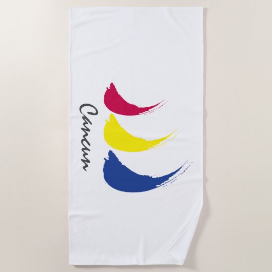 Splashy Sails_Paint-The-Wind_Cancun Strandtuch (Vorderseite)