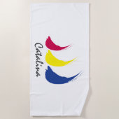 Splashy Sails_Paint-The-Wind_Catalina Strandtuch (Vorderseite)