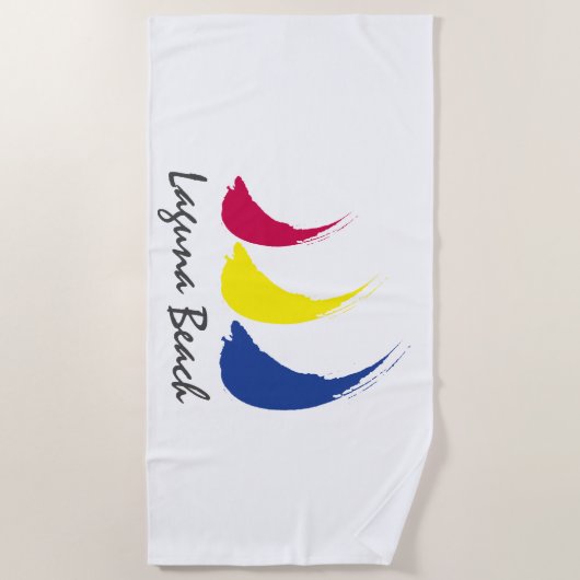 Splashy Sails_Paint-The-Wind_Laguna Beach Strandtuch (Vorderseite)
