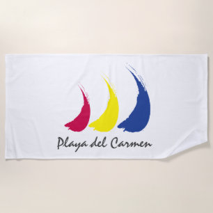 Splashy Sails_Paint-The-Wind_Playa del Carmen Strandtuch
