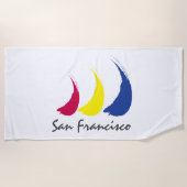 Splashy Sails_Paint-The-Wind_San Francisco Strandtuch (Vorderseite)