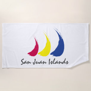 Splashy Sails_Paint-The-Wind_San Juan Islands Strandtuch