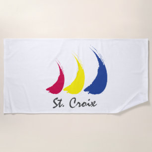 Splashy Sails_Paint-The-Wind_St. Croix Strandtuch