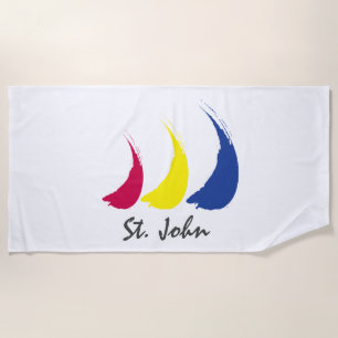 Splashy Sails_Paint-The-Wind_St. John Strandtuch