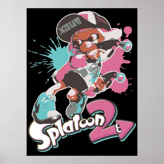 Splatoon 2 klingelnde Girl Poster (Vorne)