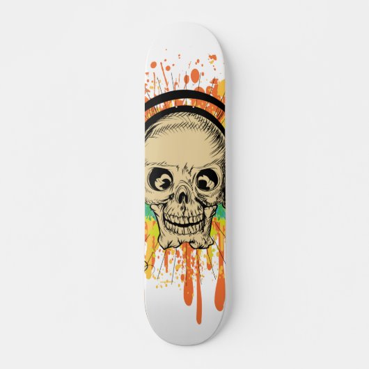 Splatted Skull Skateboard (Vorne)