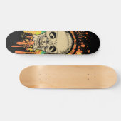 Splatted Skull Skateboard (Horizontal)