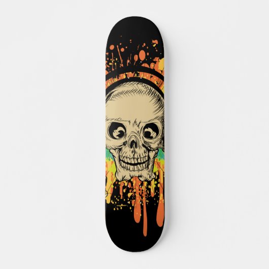 Splatted Skull Skateboard (Vorne)