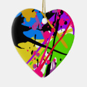 Splatter art Graffiti power Keramik Ornament (Rechts)