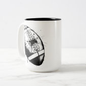 Splatter Ball Zweifarbige Tasse (Vorderseite Links)