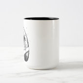 Splatter Ball Zweifarbige Tasse (Mittel)