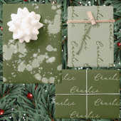 Splatter Christmas  Geschenkpapier Set